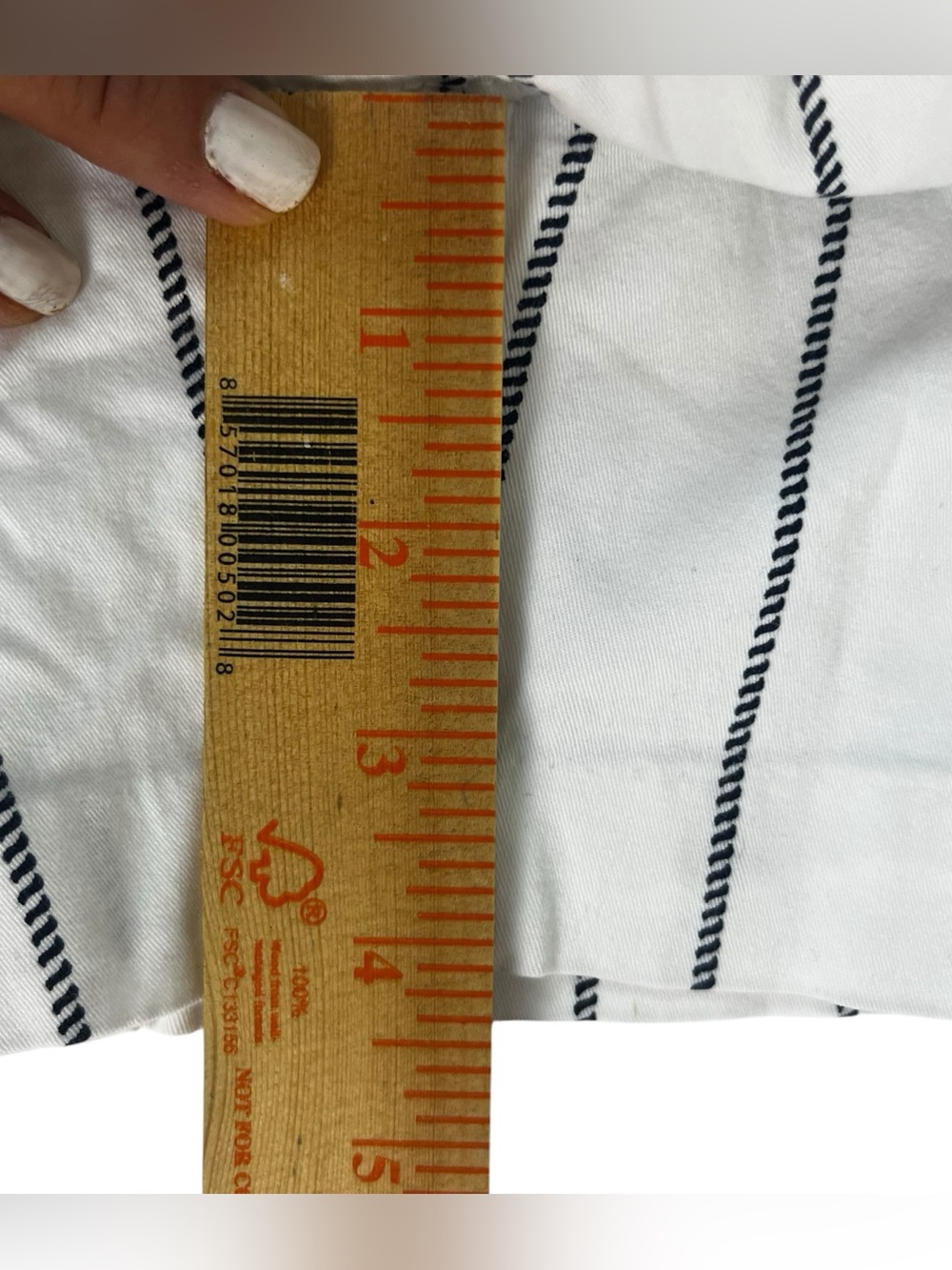 ποΈ Nautica Womenβs White Striped Shorts β Size 2 β $10 - Picture 2 of 12